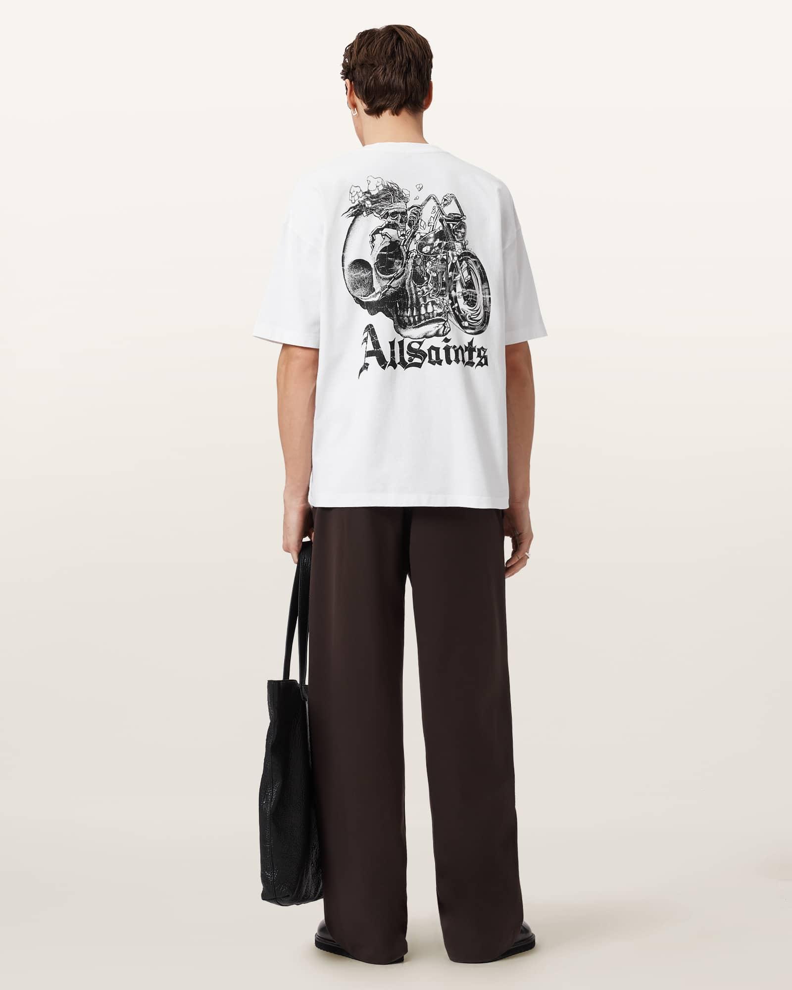 Panhead Oversized Graphic T-Shirt Optic White | ALLSAINTS US Product Image