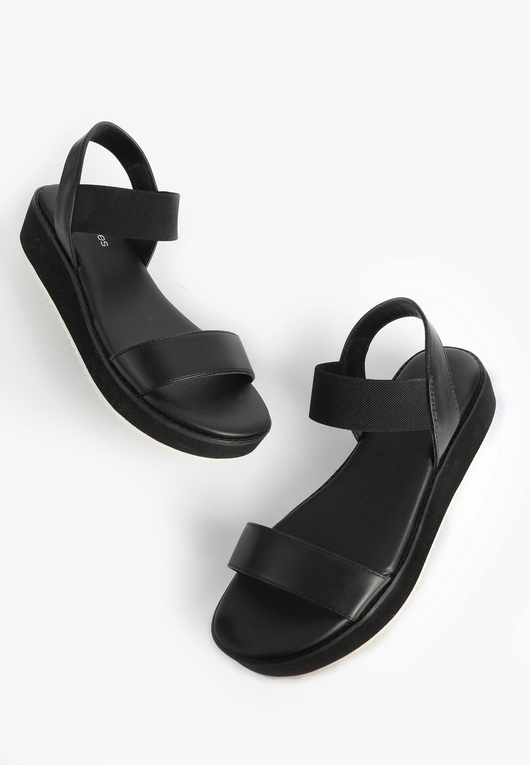 SuperCush Clara Elastic Strap Wedge Product Image