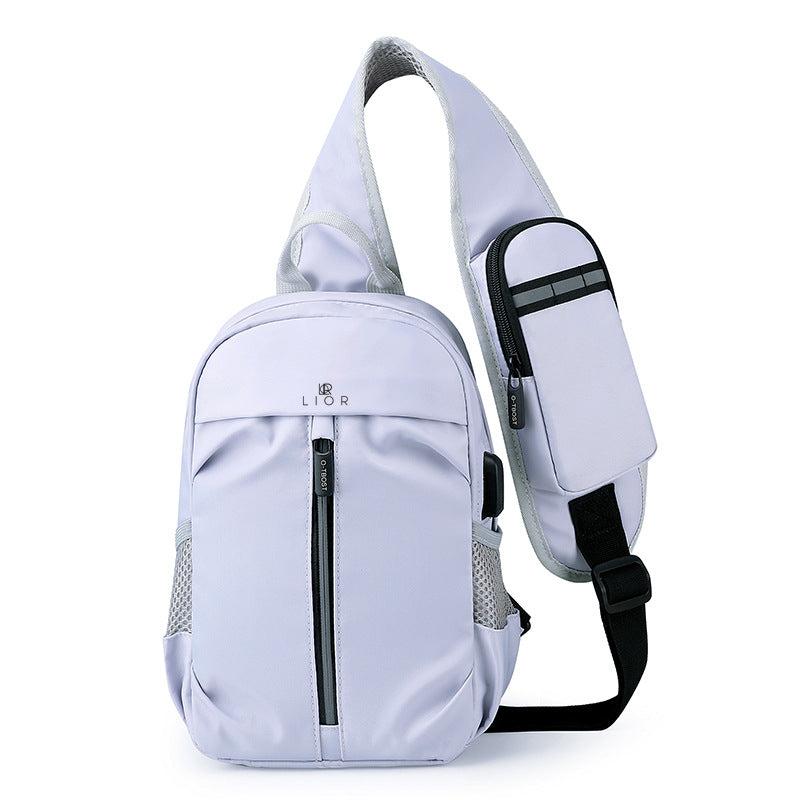 Lior USB Charging Port Multi Pocket Shoulder Bag Product Image