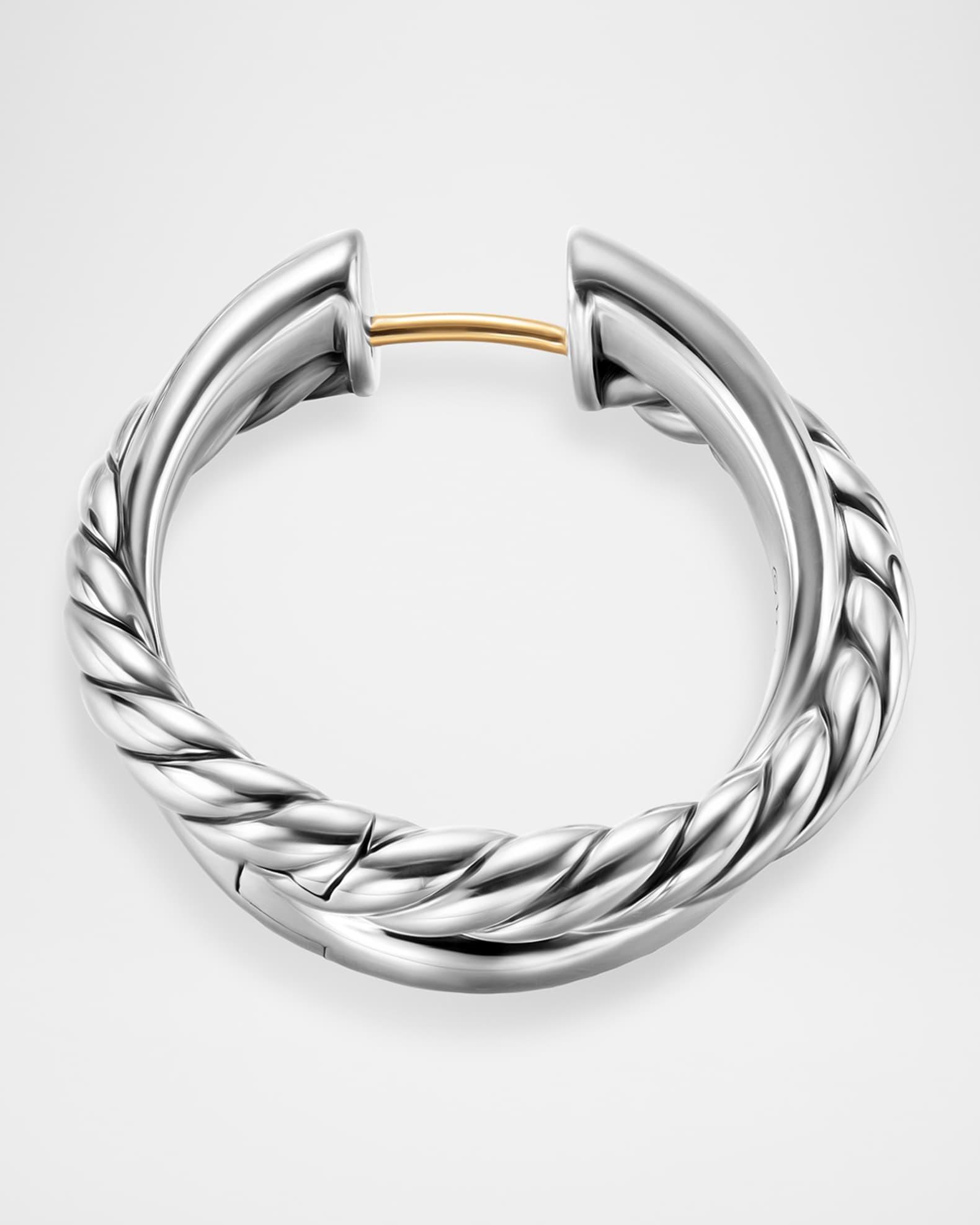 DY Mercer 2-Row Bracelet in Silver with 18K Gold Product Image