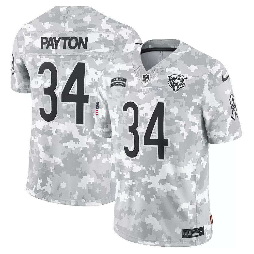 Men's Nike Walter Payton Arctic Camo Chicago Bears 2024 Salute to Service Retired Player Limited Jersey, Size: Medium, Team Product Image