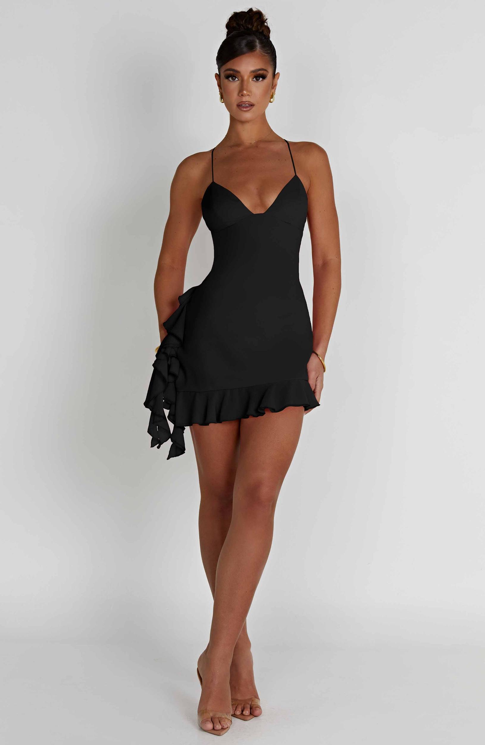 Larosa Mini Dress - Black Product Image