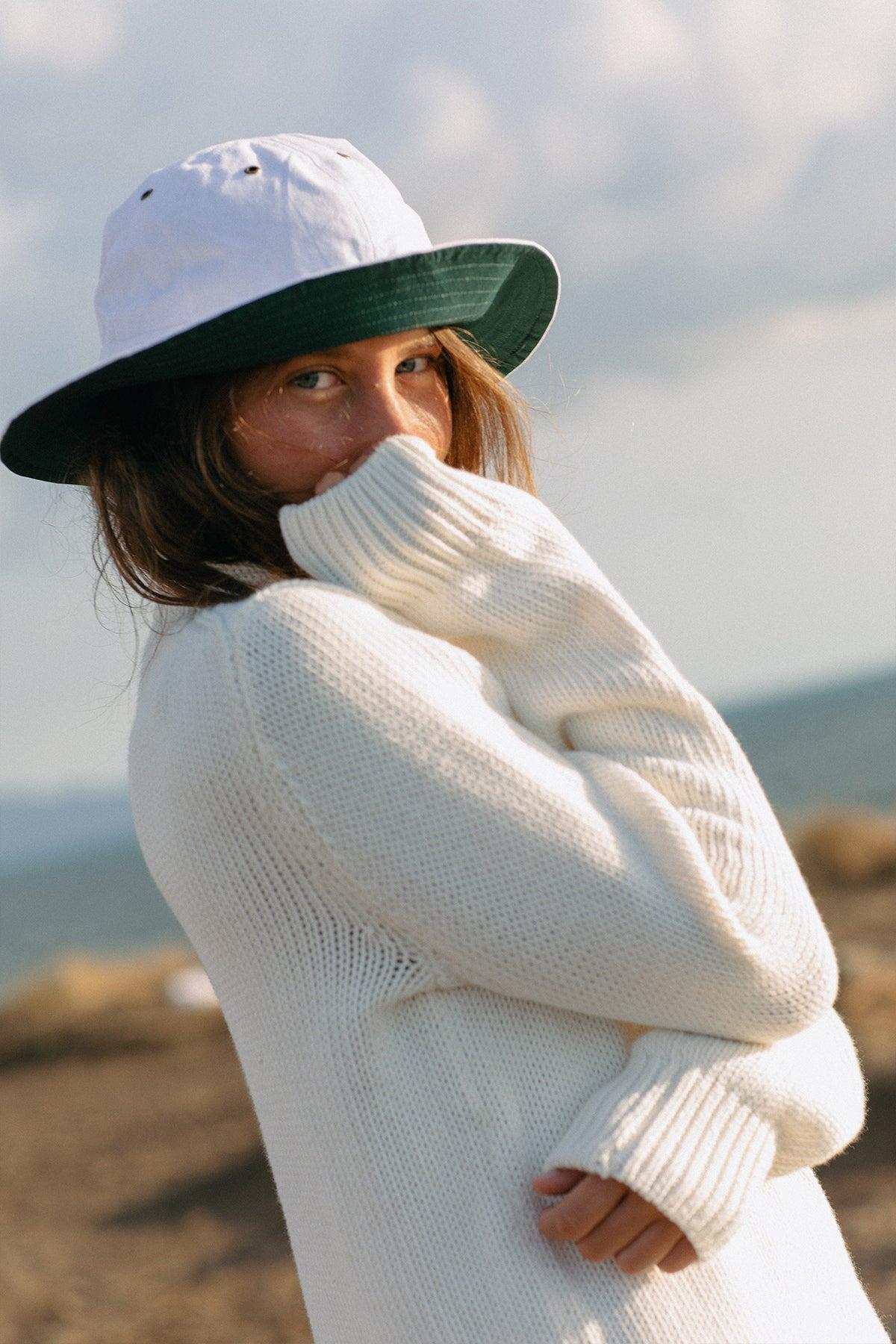 Women's Fisherman's Sweater in Egret Product Image