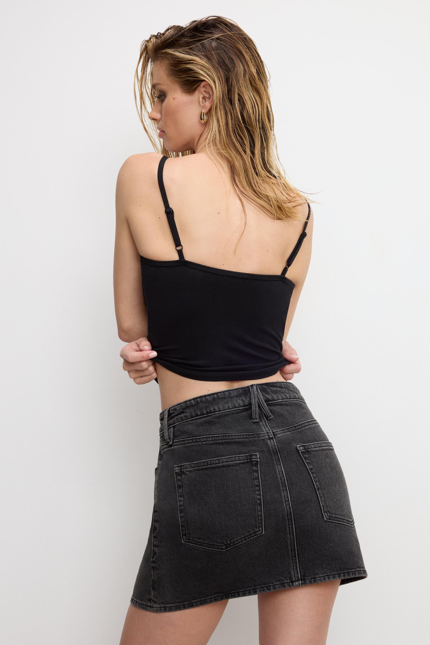 SUPER STRETCH JERSEY BUSTIER | BLACK001 Product Image