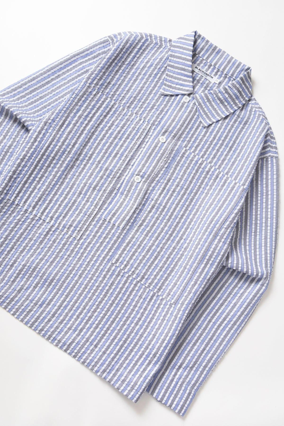 Blacksmith - Striped Military Popover - Blue Product Image