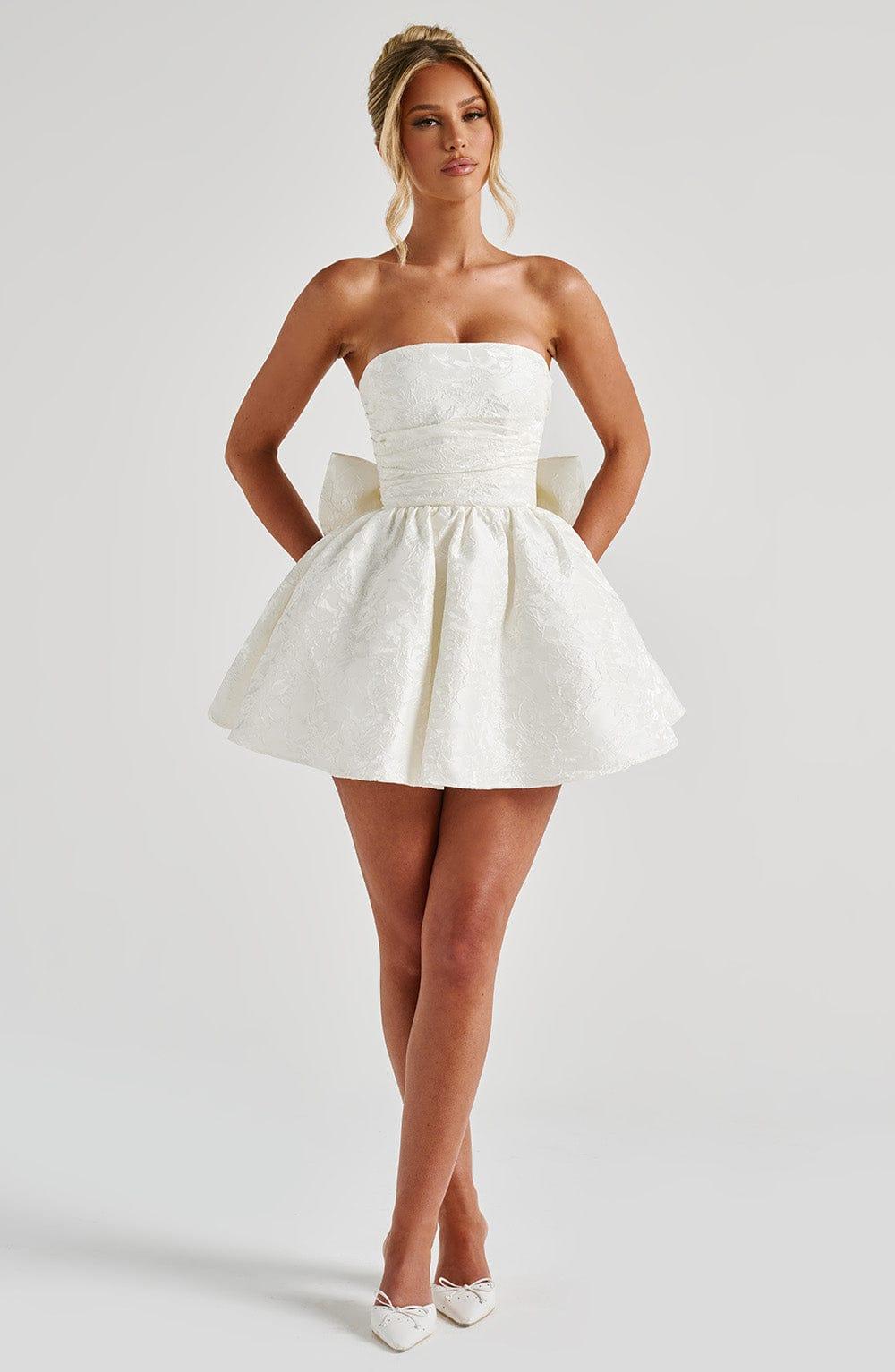 Salome Mini Dress - Ivory Product Image