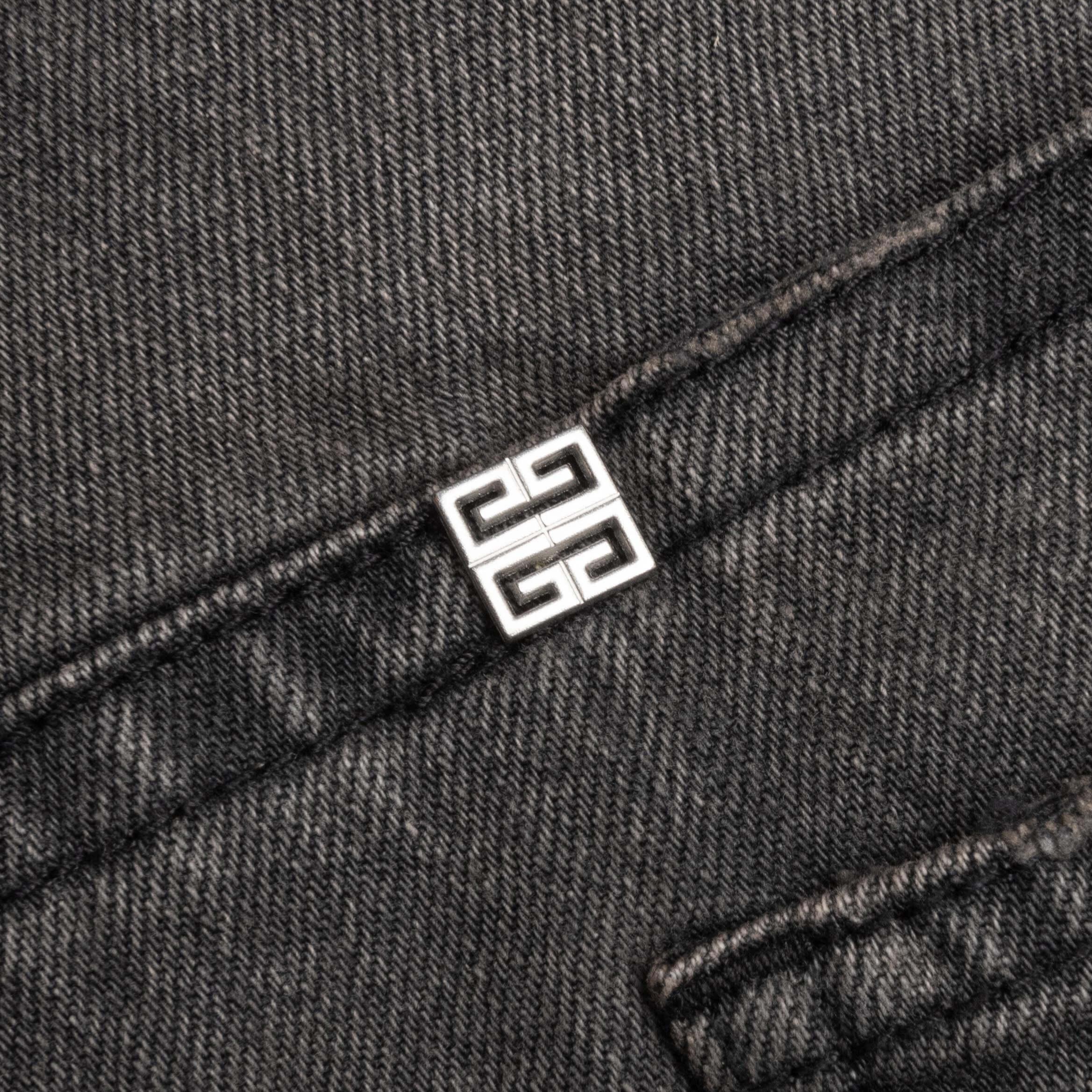 Distressed Denim Trousers - Black Male Product Image