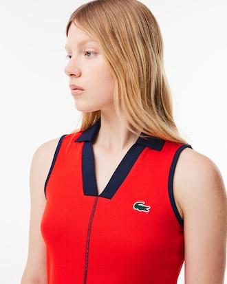 Women's Slim Fit Ultra Dry Sleeveless Tennis Polo Product Image