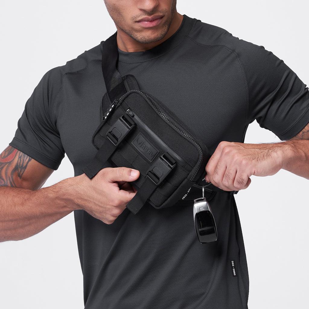 0197. Waterproof Cordura® Small Crossbody Bag - Black Product Image