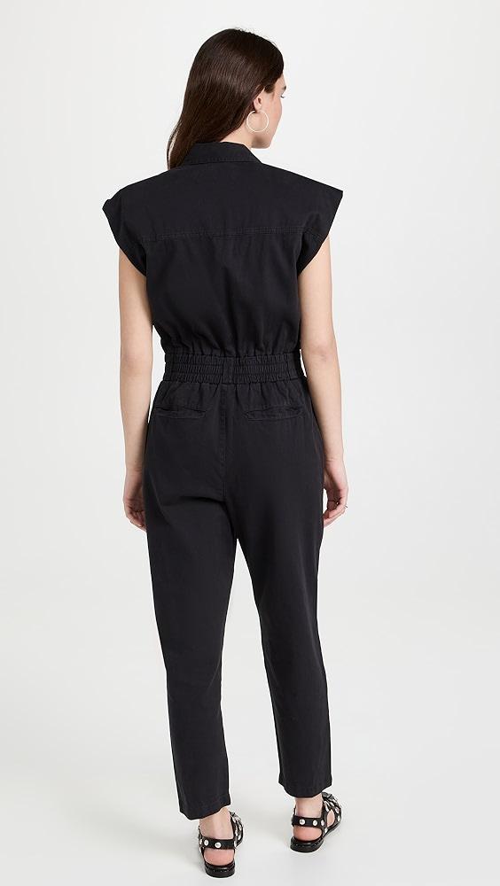Pistola Denim Rosie Shoulder Padded Jumpsuit | Shopbop Product Image