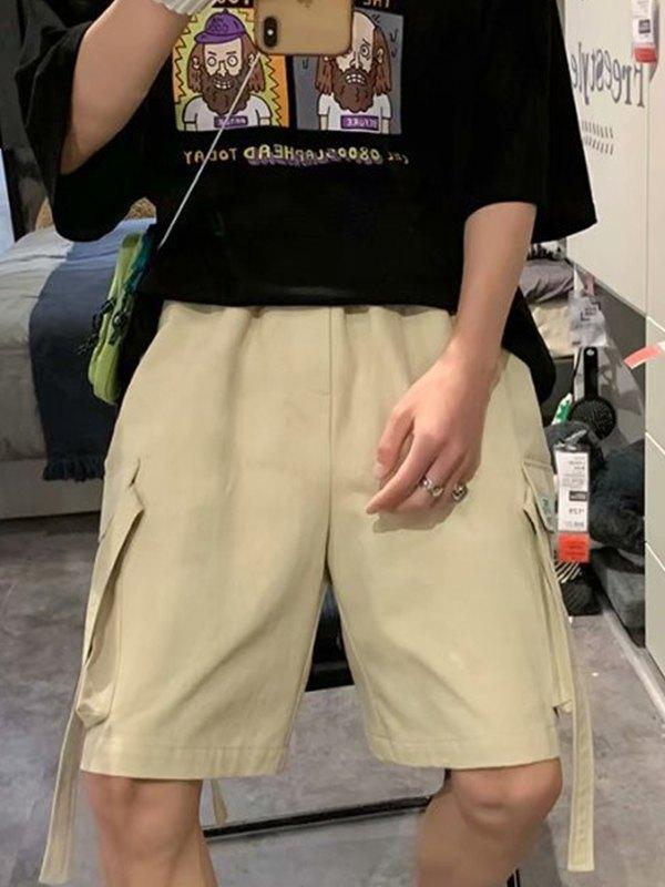Men's Casual Straight Leg Cargo Shorts Product Image
