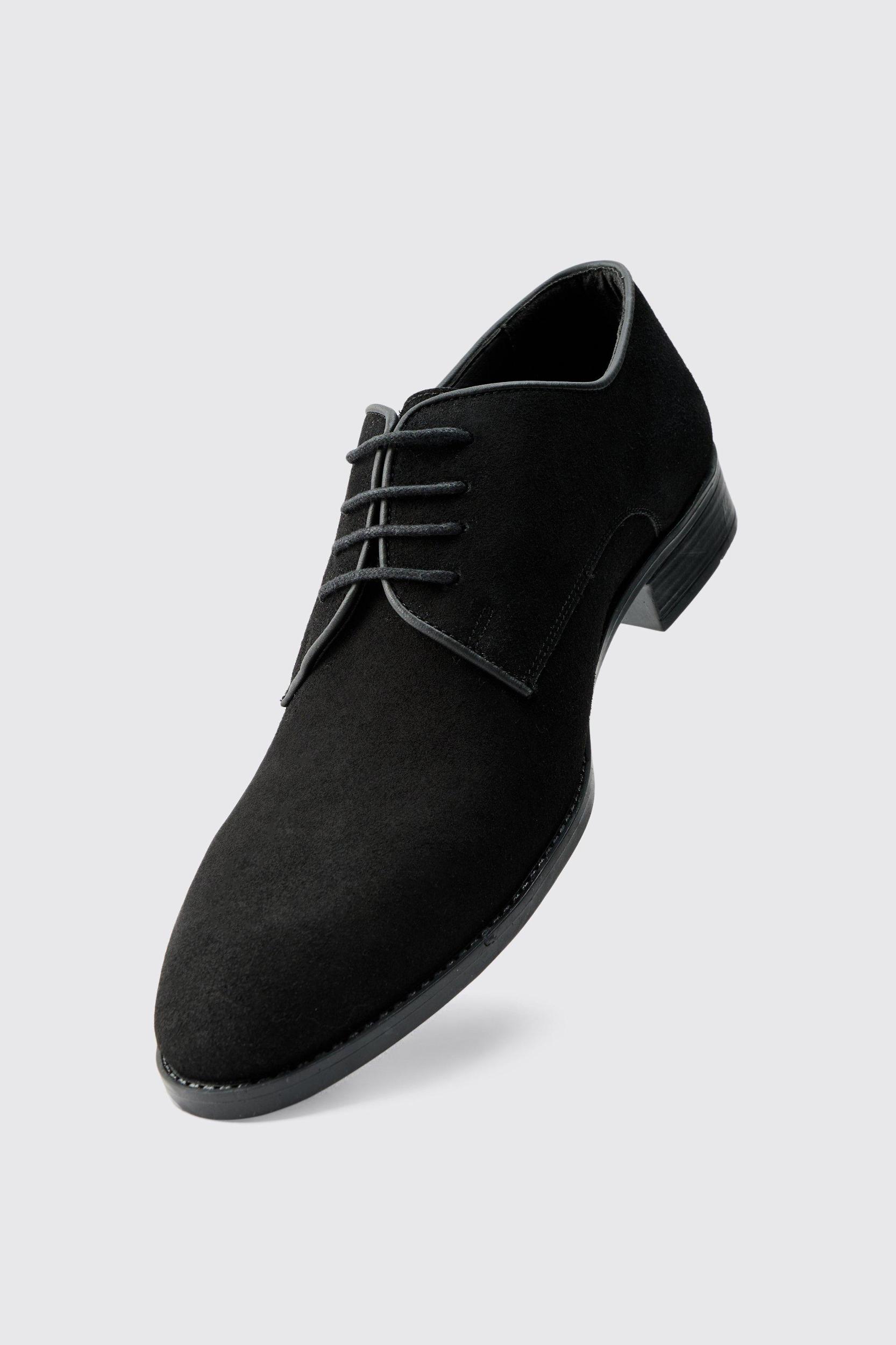 Faux Suede Derby | boohooMAN USA Product Image