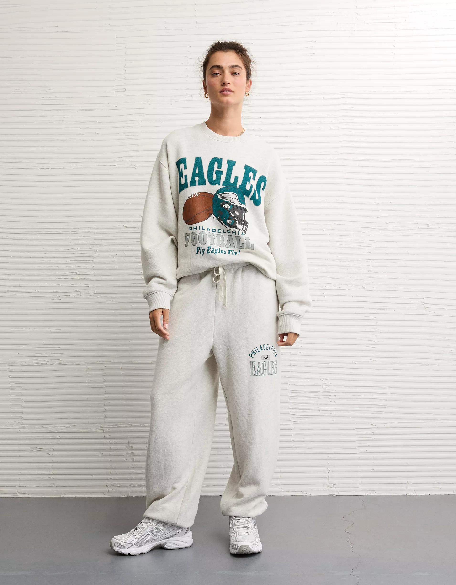 AE NFL Philadelphia Eagles Graphic Relaxed Fit Sweatshirt Product Image