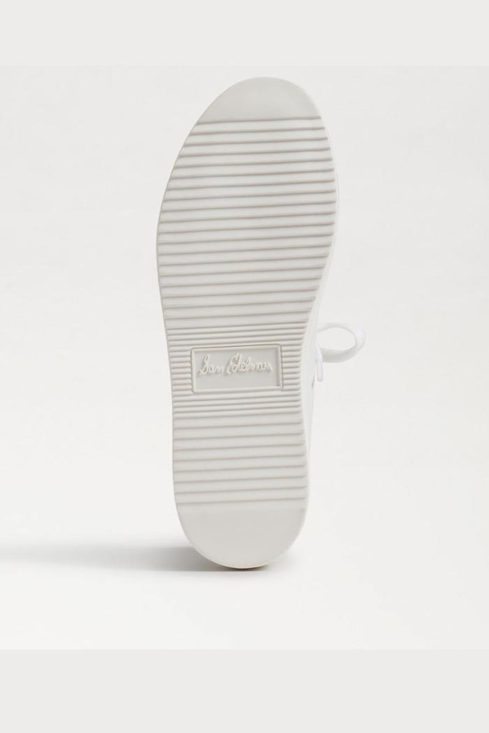 Pippy Lace Up Platform Sneaker - White Leather Product Image