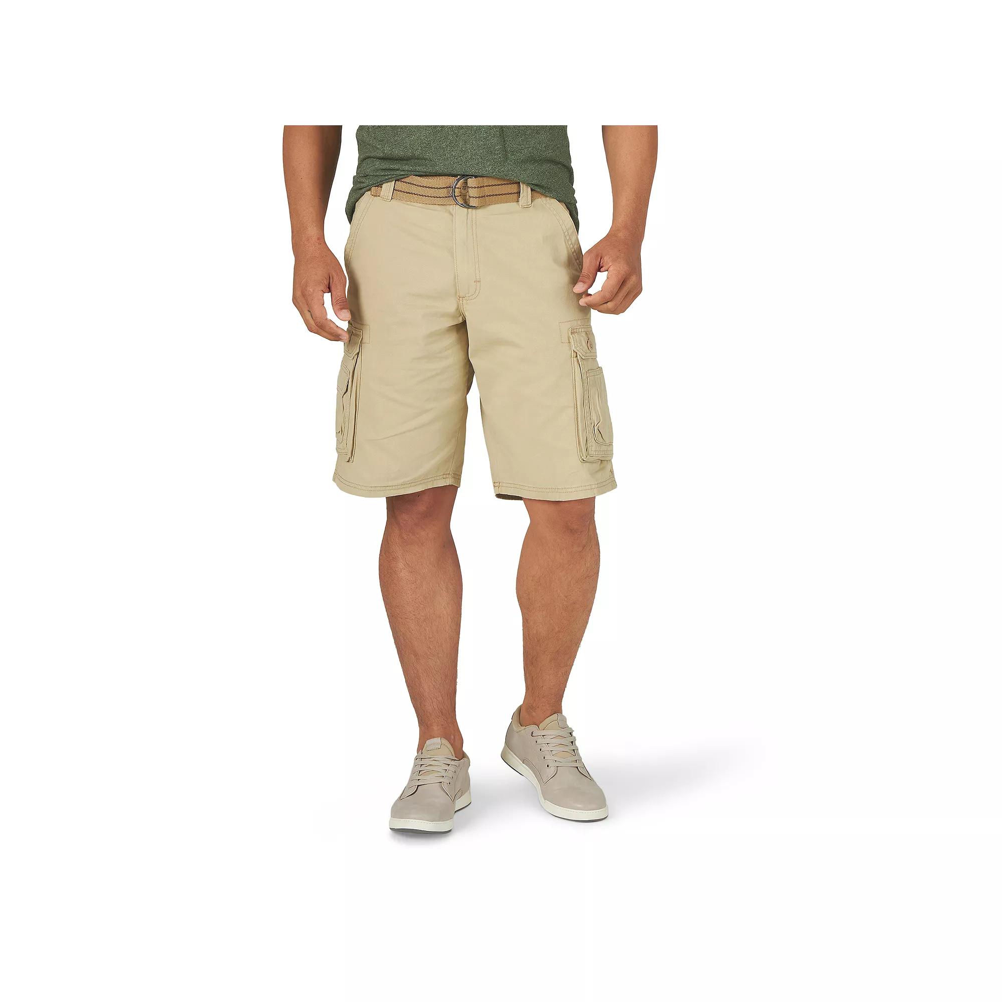 Men's Lee® 11.25" Wyoming Belted Cargo Shorts, Size: 36, Buff Product Image
