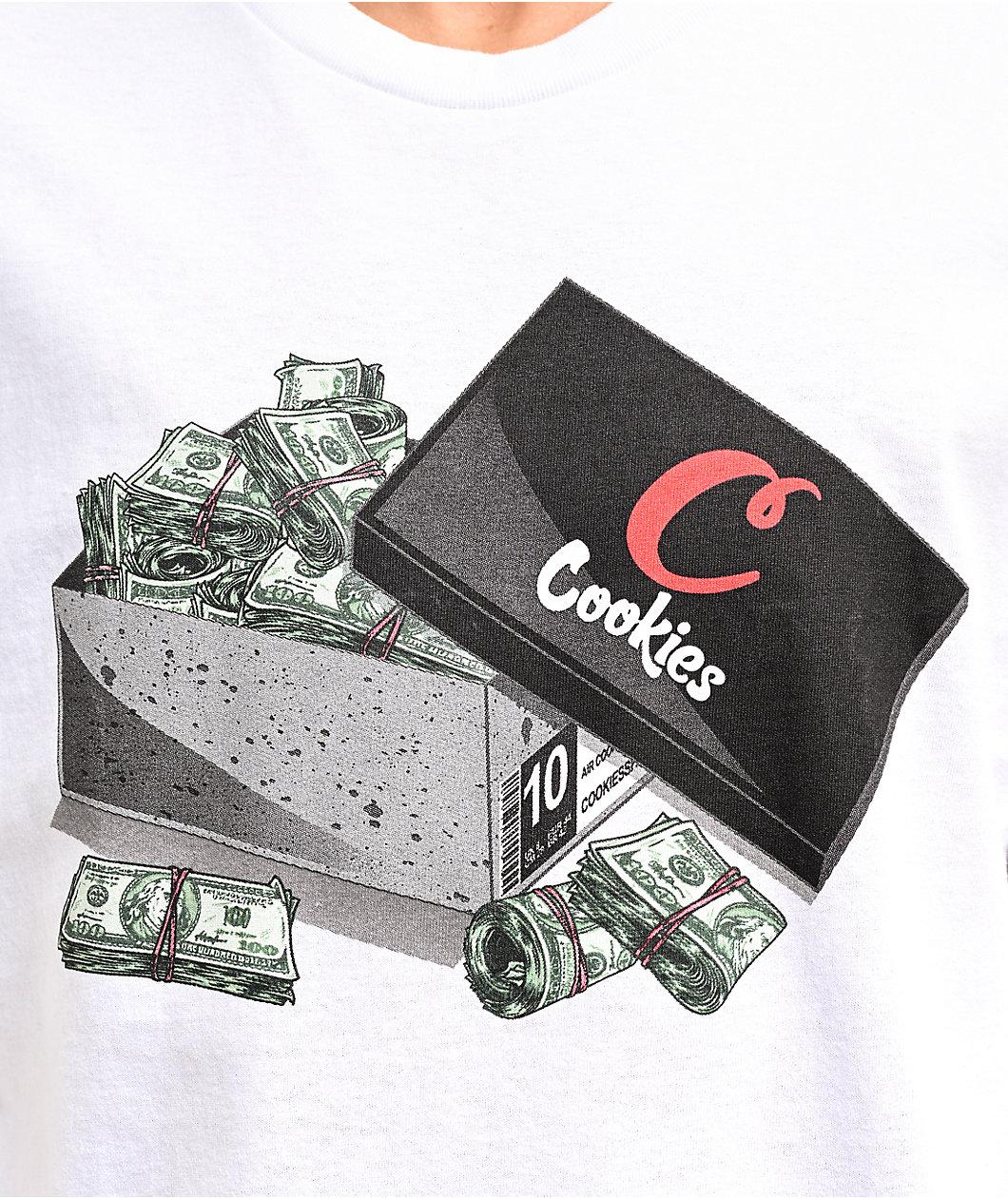 Cookies Shoebox Money White T-Shirt Product Image