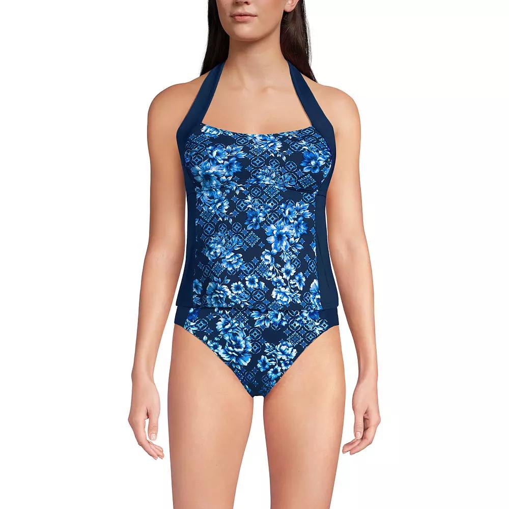 Women's Lands' End Seamed Halter Swim Top,  Product Image