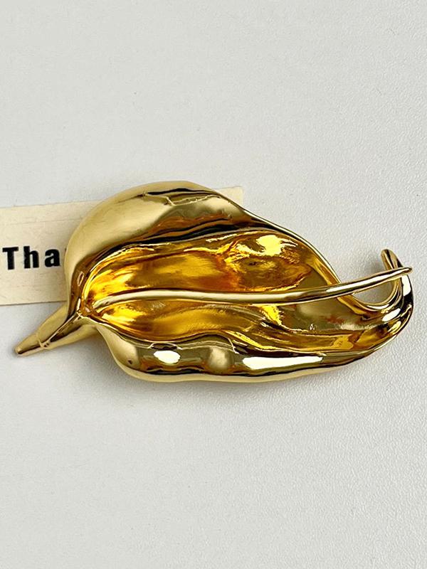 Geometric Leaves Shape Brooch Accessories Product Image