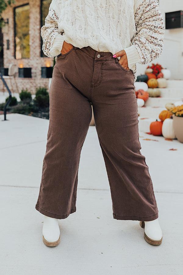 The Dex High Waist Straight Leg Jean In Hazelnut Curves Product Image