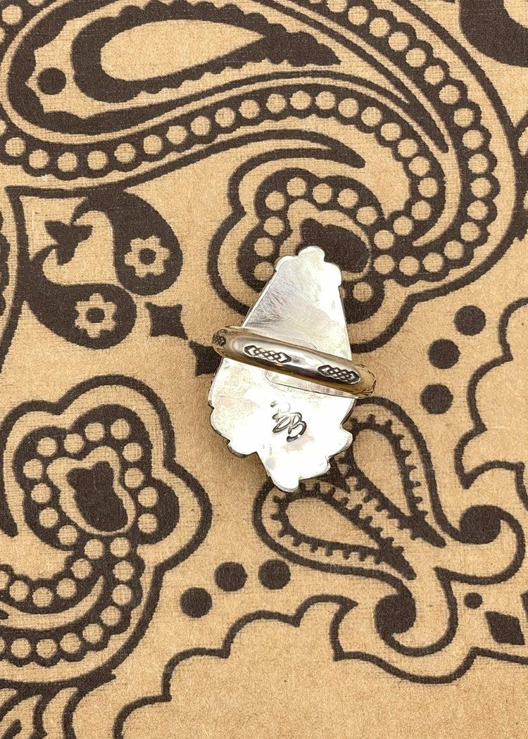 Sterling Silver White Buffalo Turquoise Ring Product Image