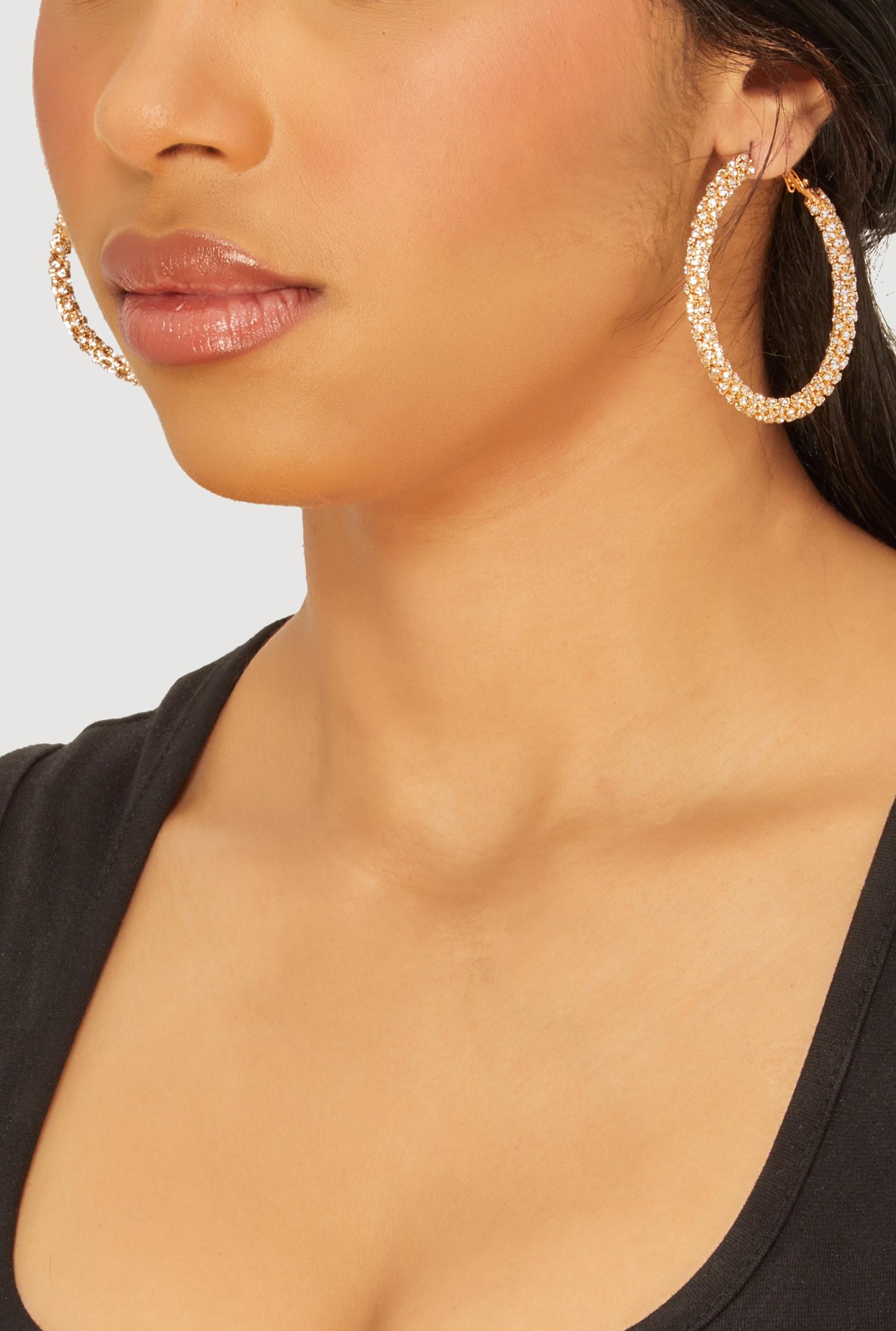 Stylish Metallic Textured Swirl Drop Earrings Male Product Image