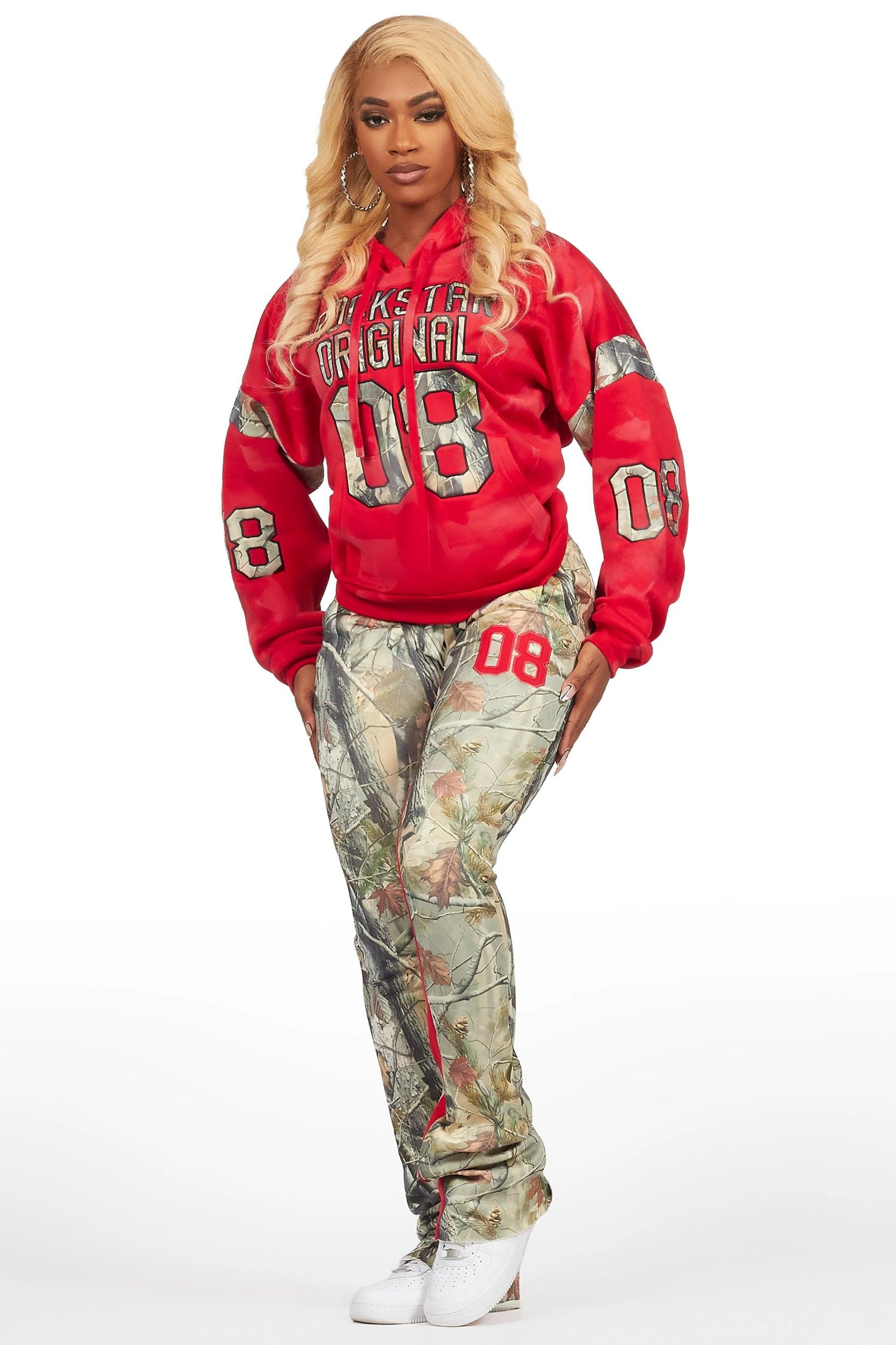 Eniyha Red/Camo Stacked Trackset Female Product Image