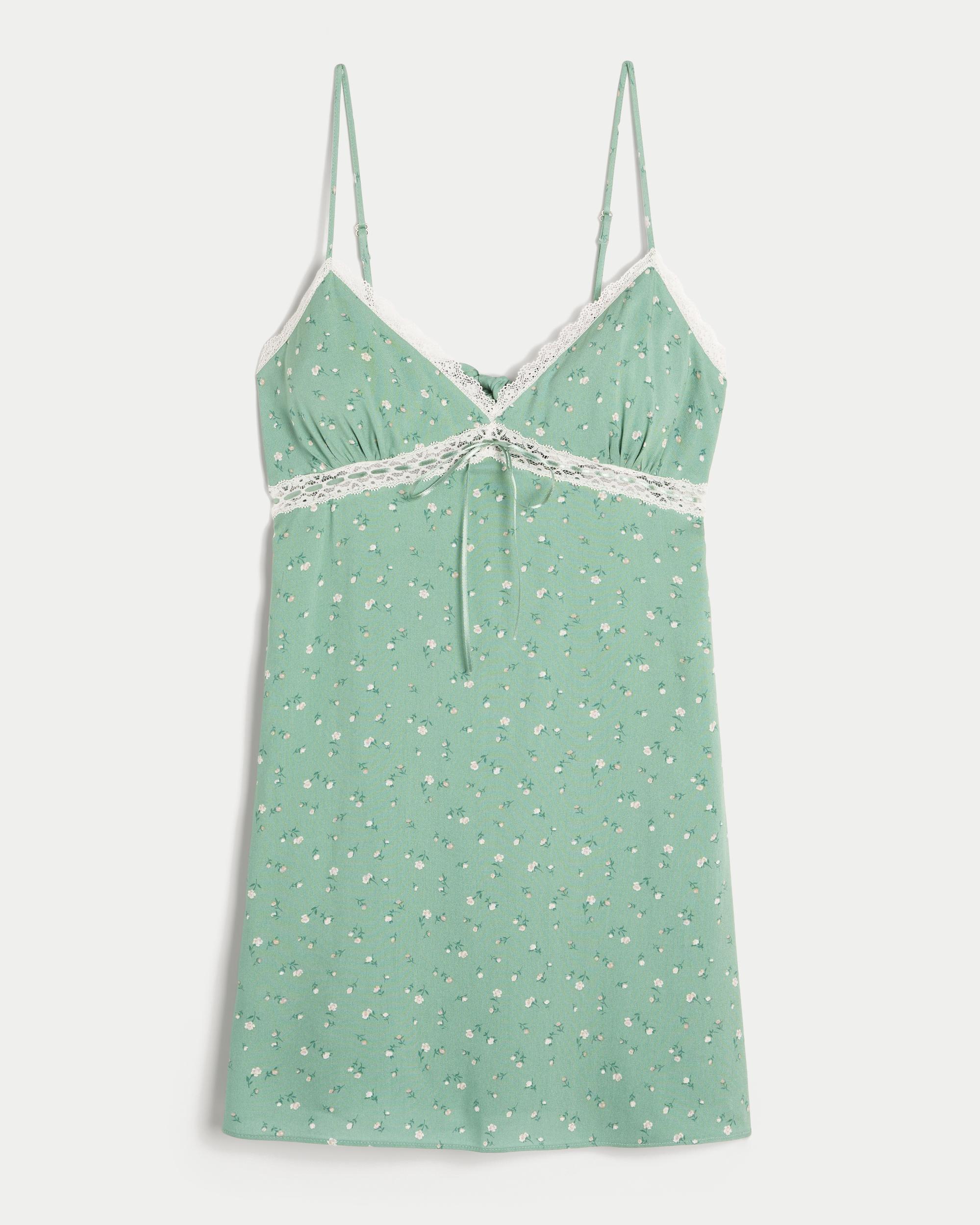 Lace Detail Slip Mini Dress Product Image