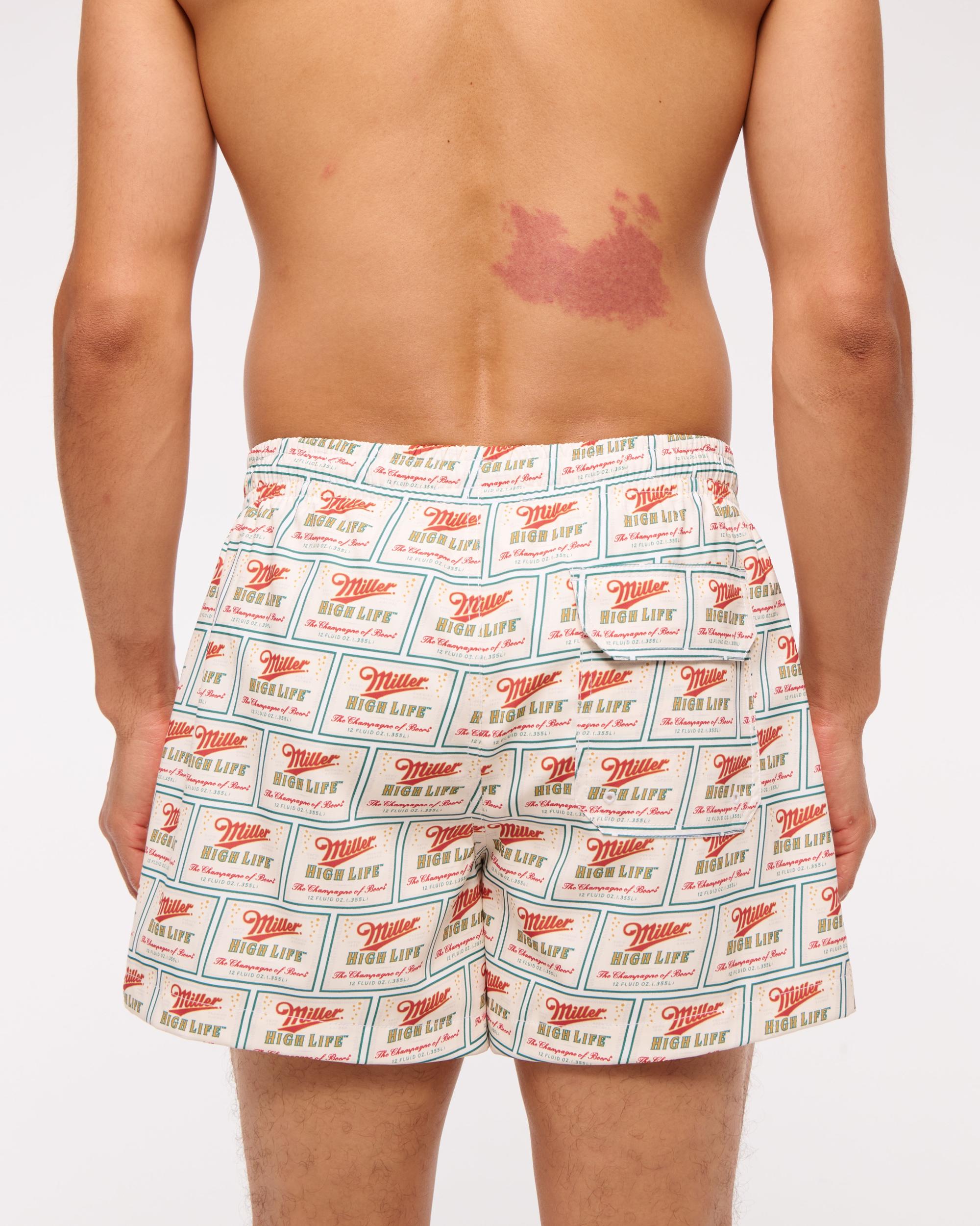 Pull-On Micro-Seersucker Swim Trunk Product Image