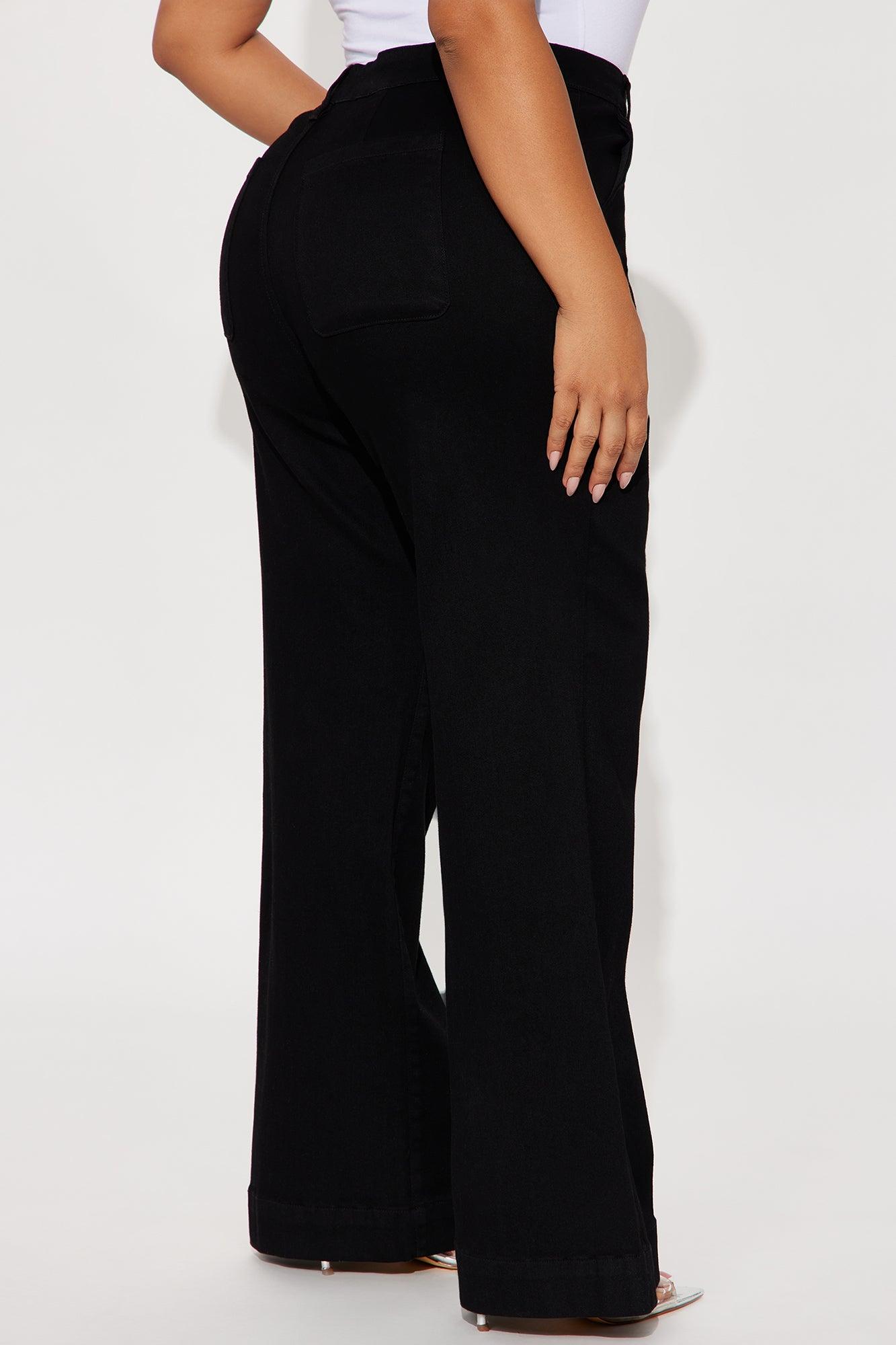 Margot Stretch Trouser Jeans - Black Product Image