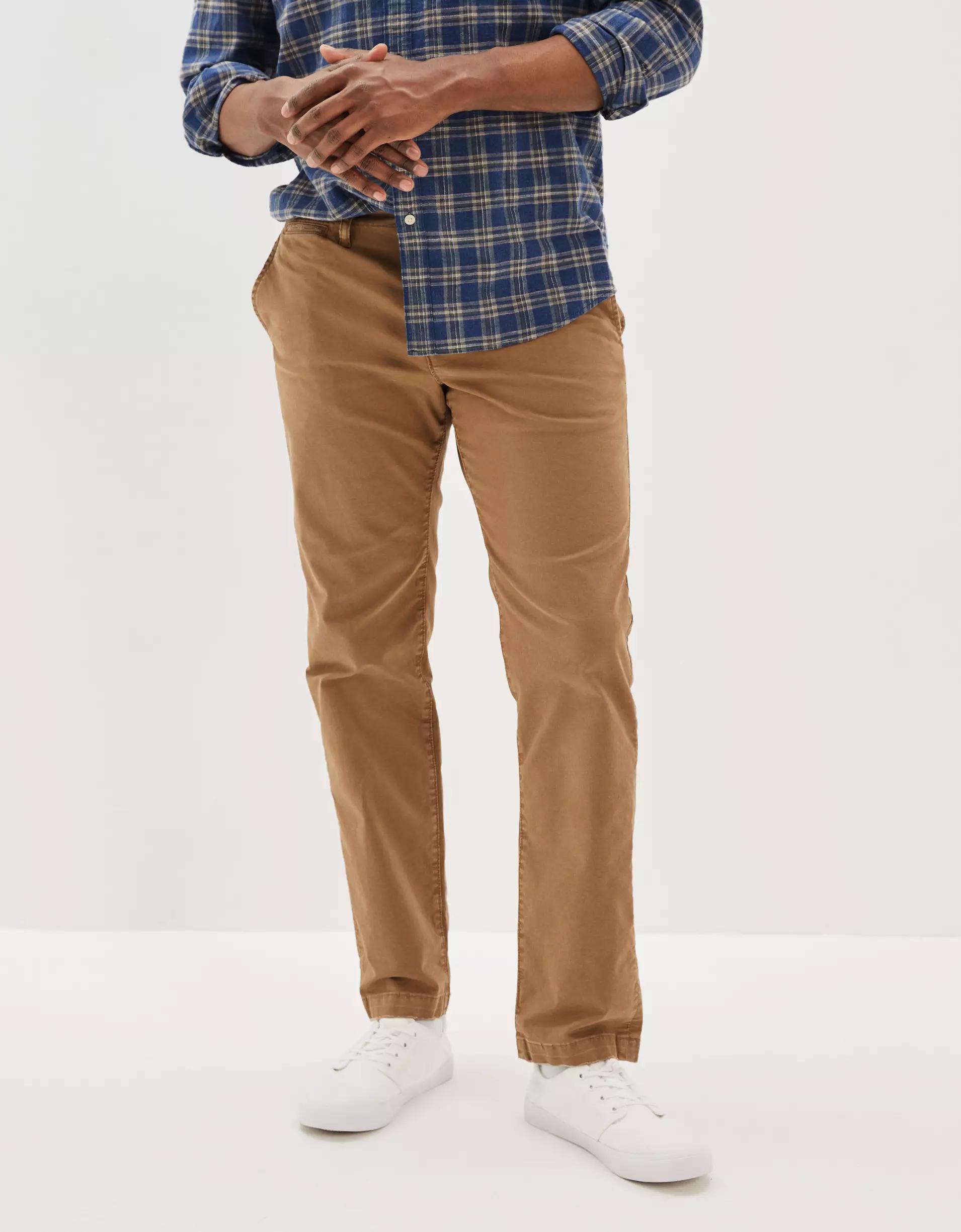 AE Flex Original Straight Lived-In Khaki Pant Product Image