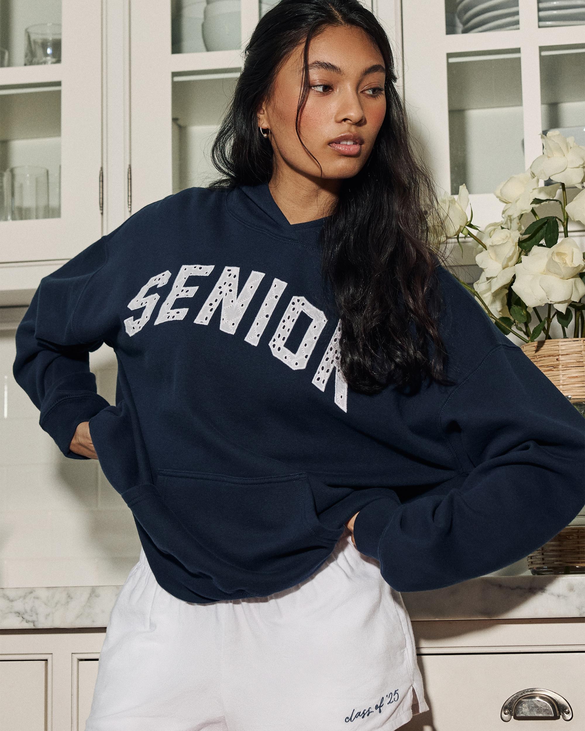 Oversized Senior Graphic Hoodie Product Image