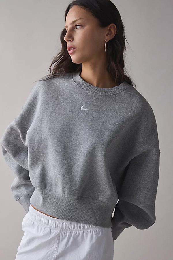 Nike Womens Nike NSW Style Fleece Crew OOS - Womens Sail/Celestine Blue Product Image