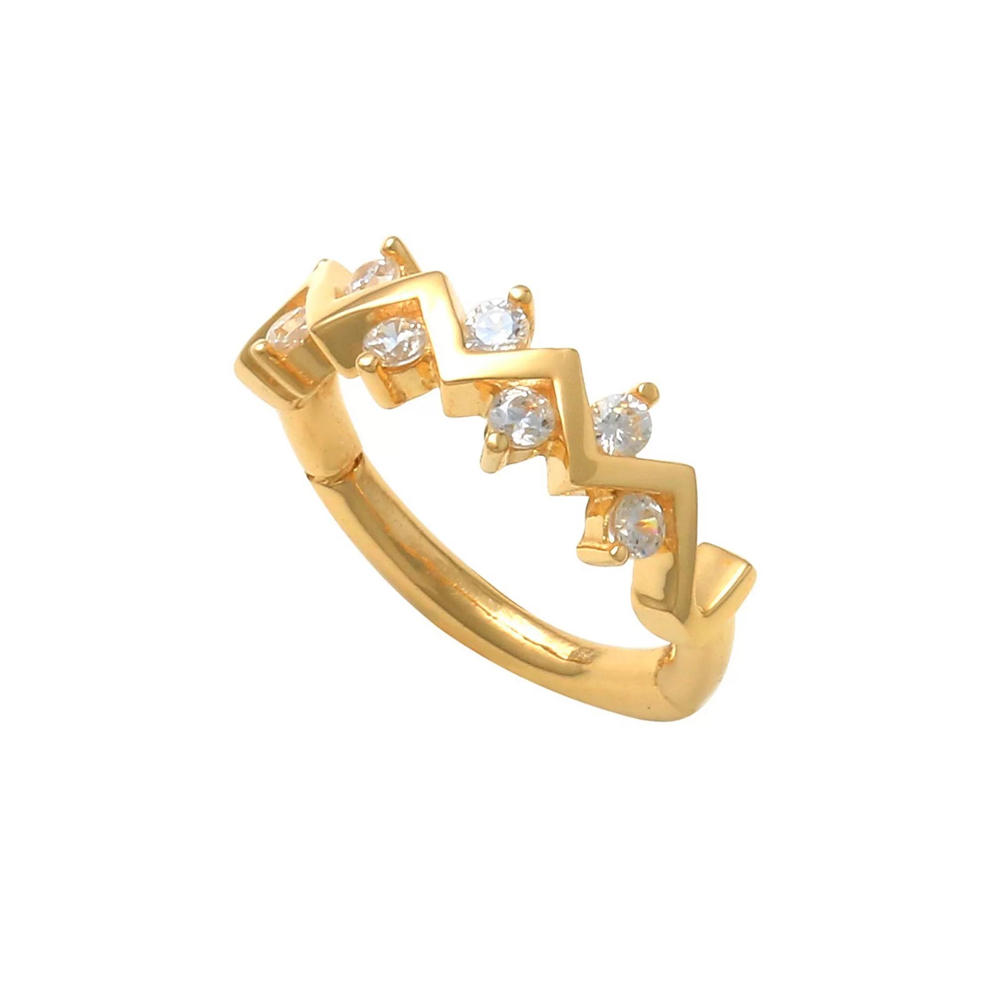 Amella Jewels 10k Gold & Cubic Zirconia Septum Nose Ring, Women's, Yellow Product Image