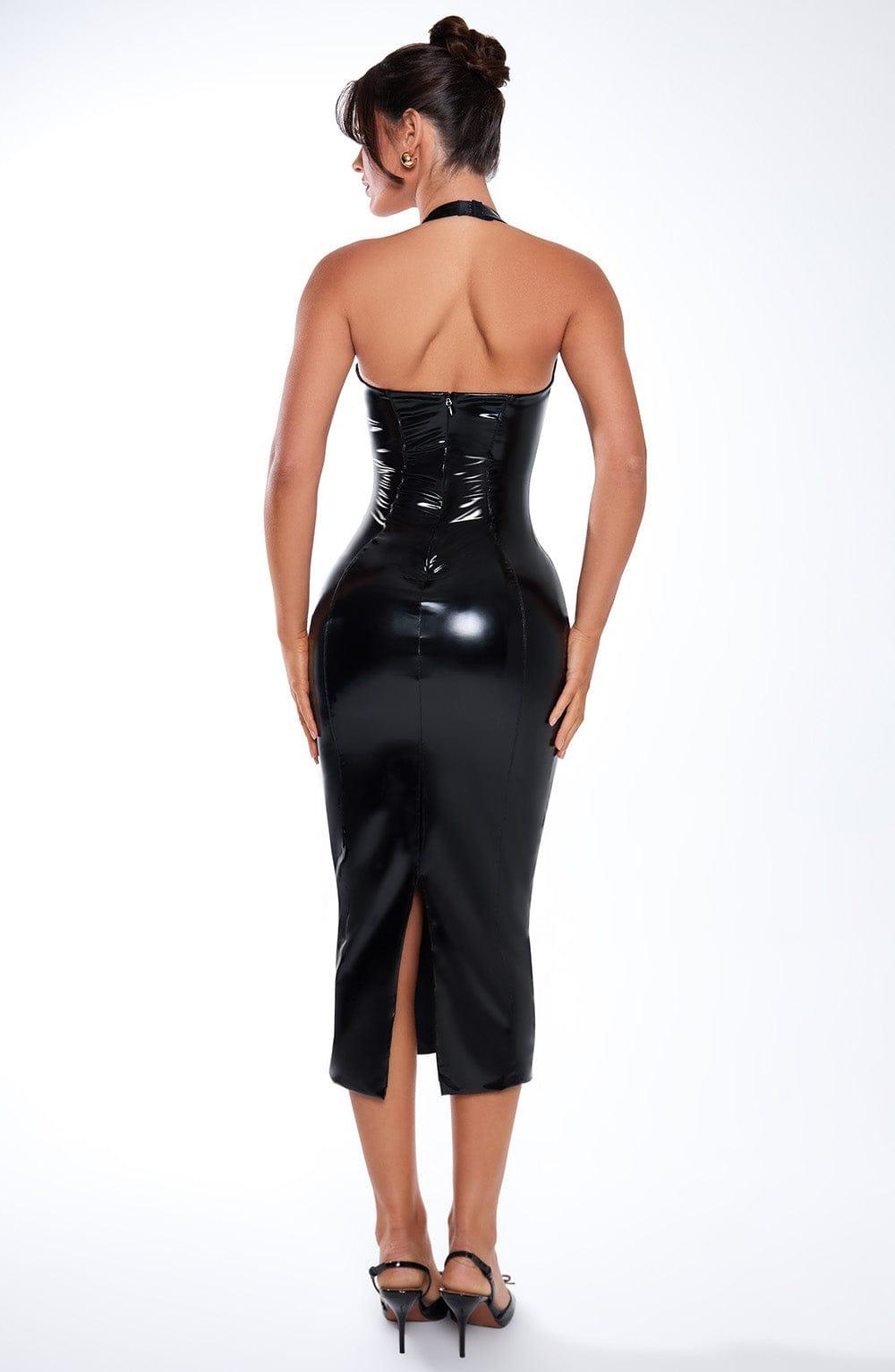 Violette Midi Dress - Black Product Image