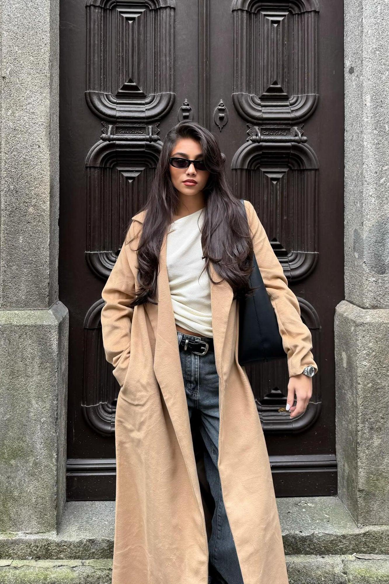 Soho Chic Coat - Camel Product Image