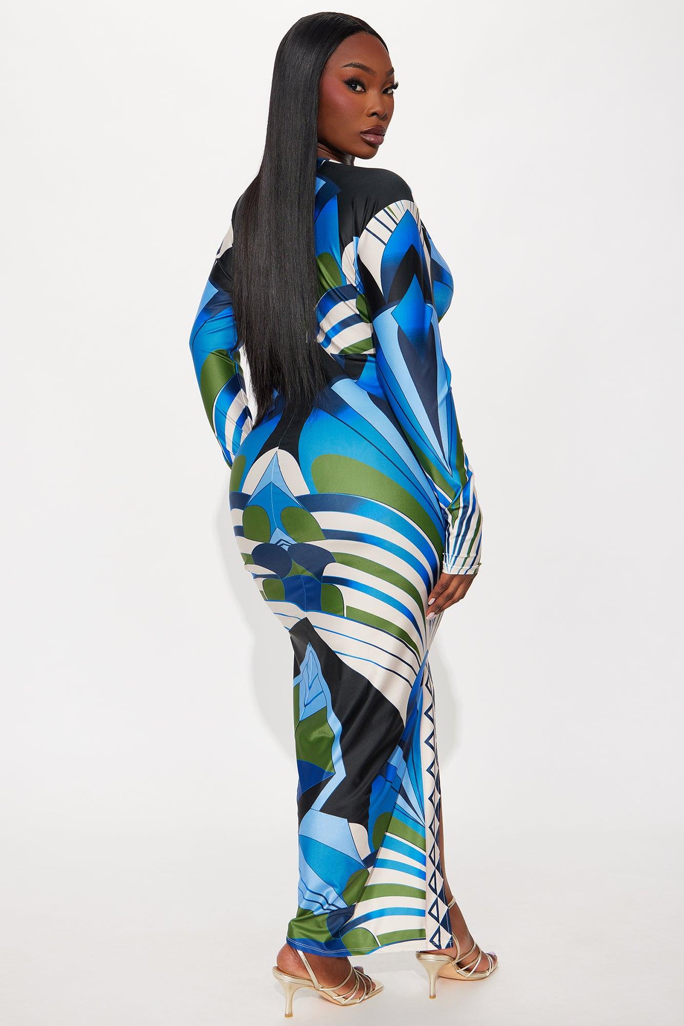 Camilla Maxi Dress - Blue/combo Female Product Image