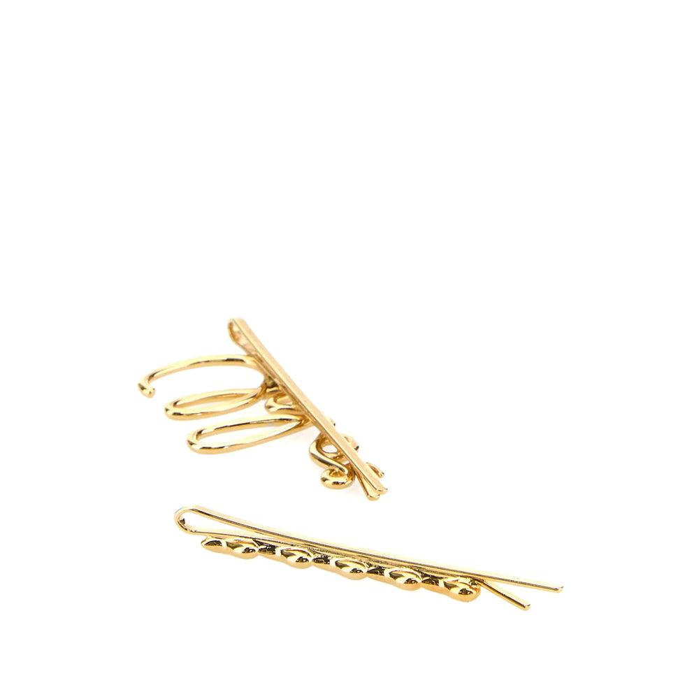 CHLOÉ Iconic Hair Clips Accessories In Metallic Product Image