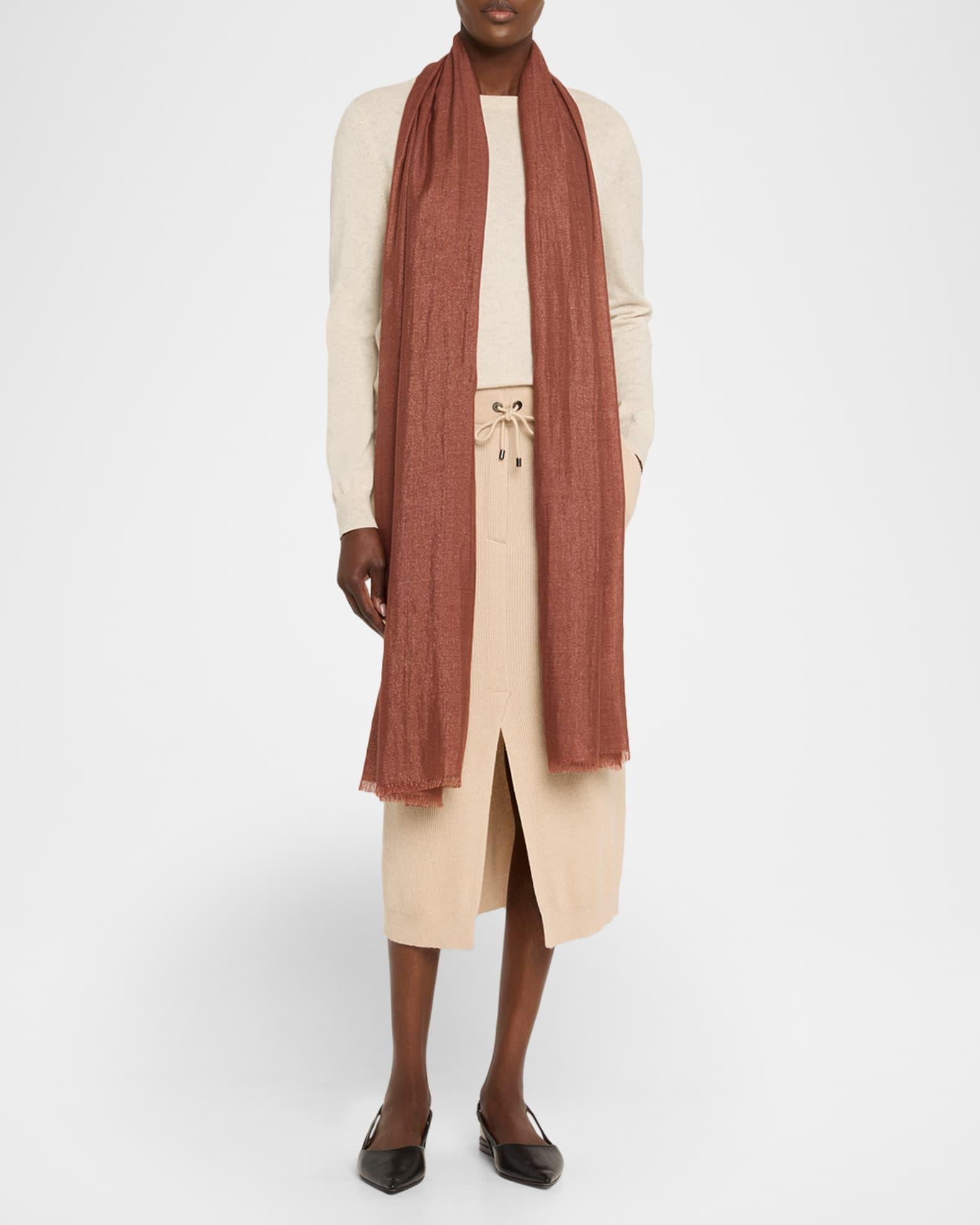 Cashmere & Silk Lurex Scarf Product Image