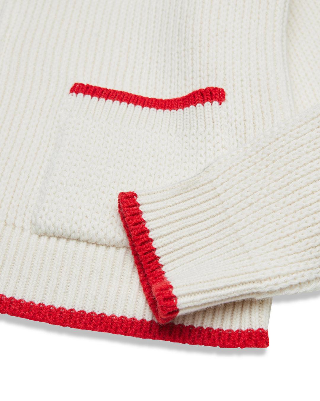 Piston Shawl Cardigan - Dirty White Product Image