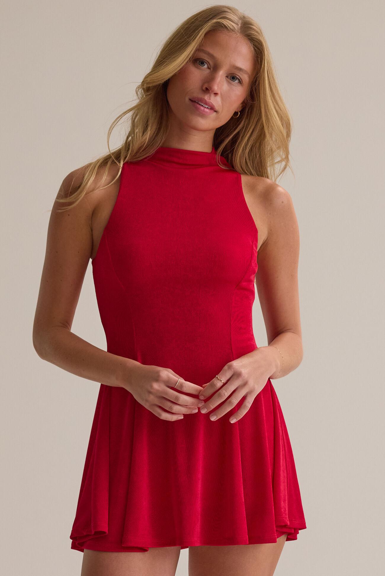 Baye Mock Neck Mini Dress Product Image
