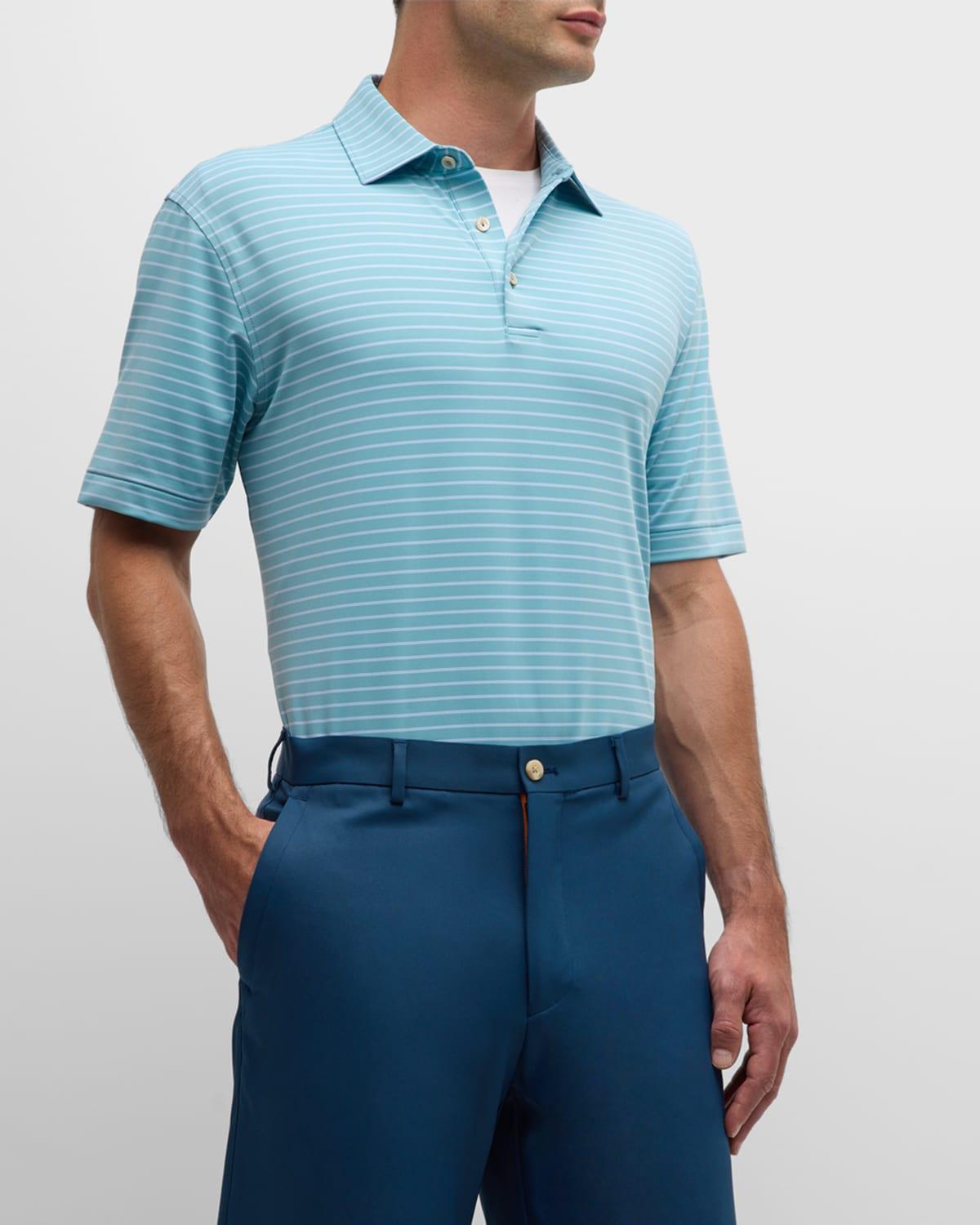 Mens Drum Stripe Performance Polo Shirt Product Image