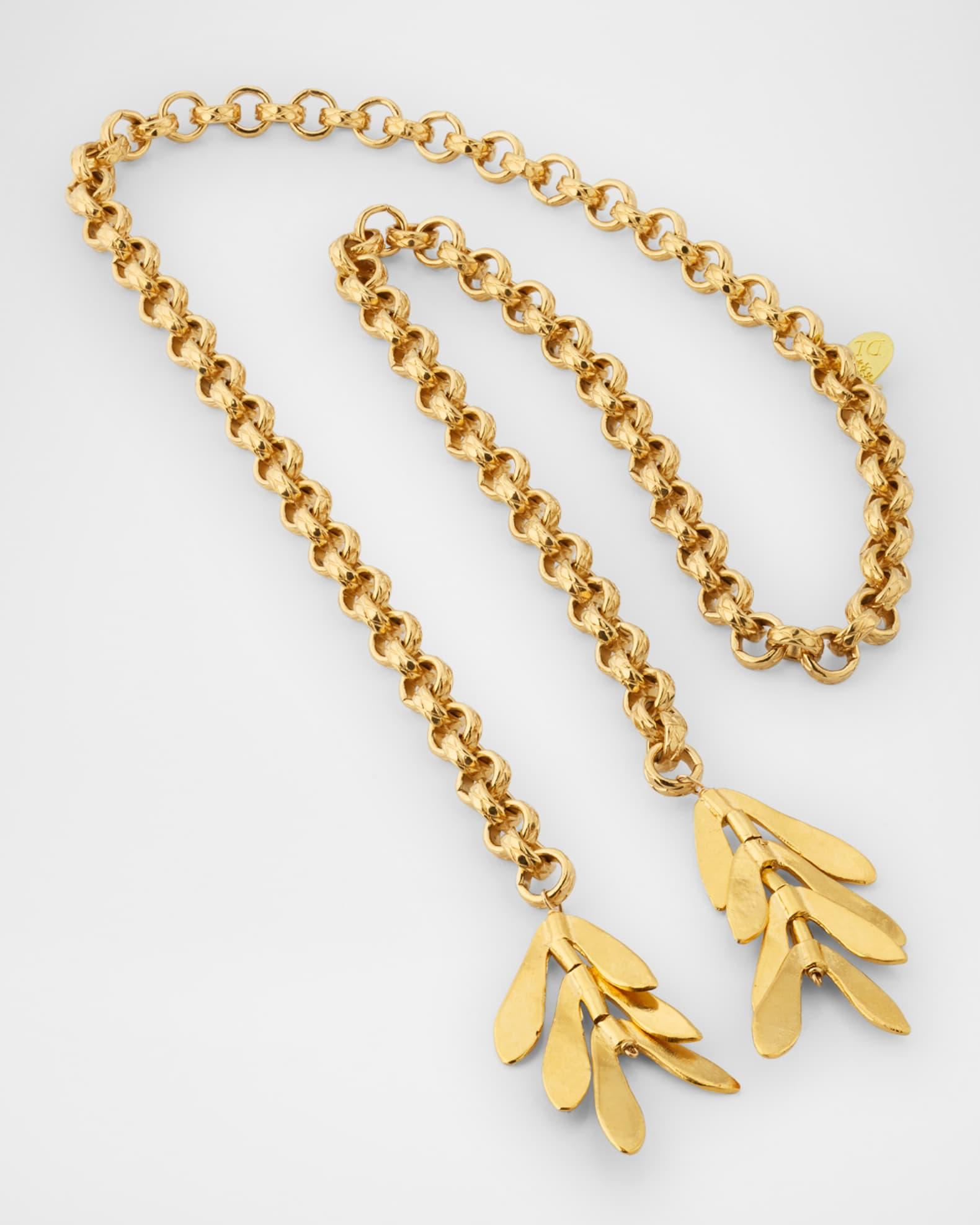 Leaf Lariat Necklace Product Image