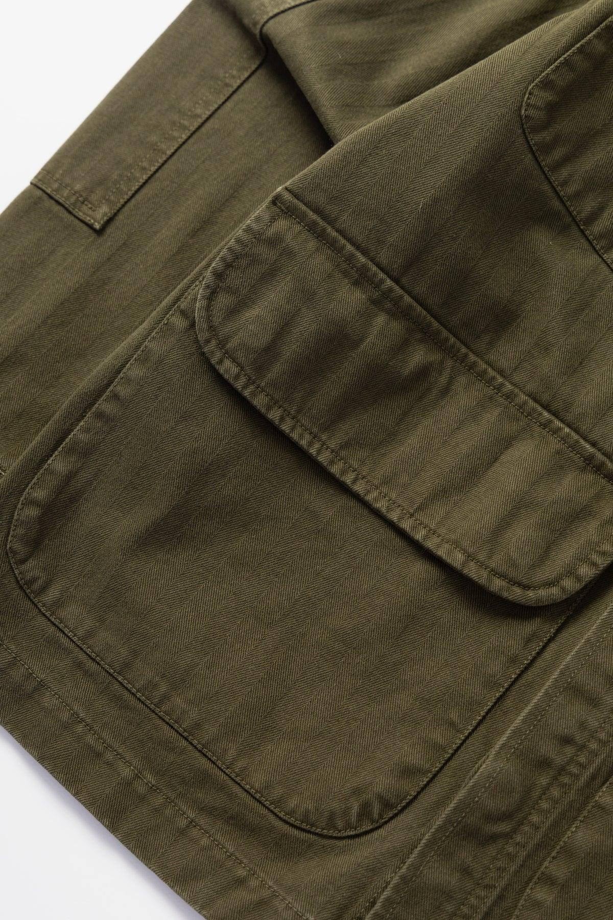 Blacksmith - Herringbone Jungle Jacket - Olive Product Image