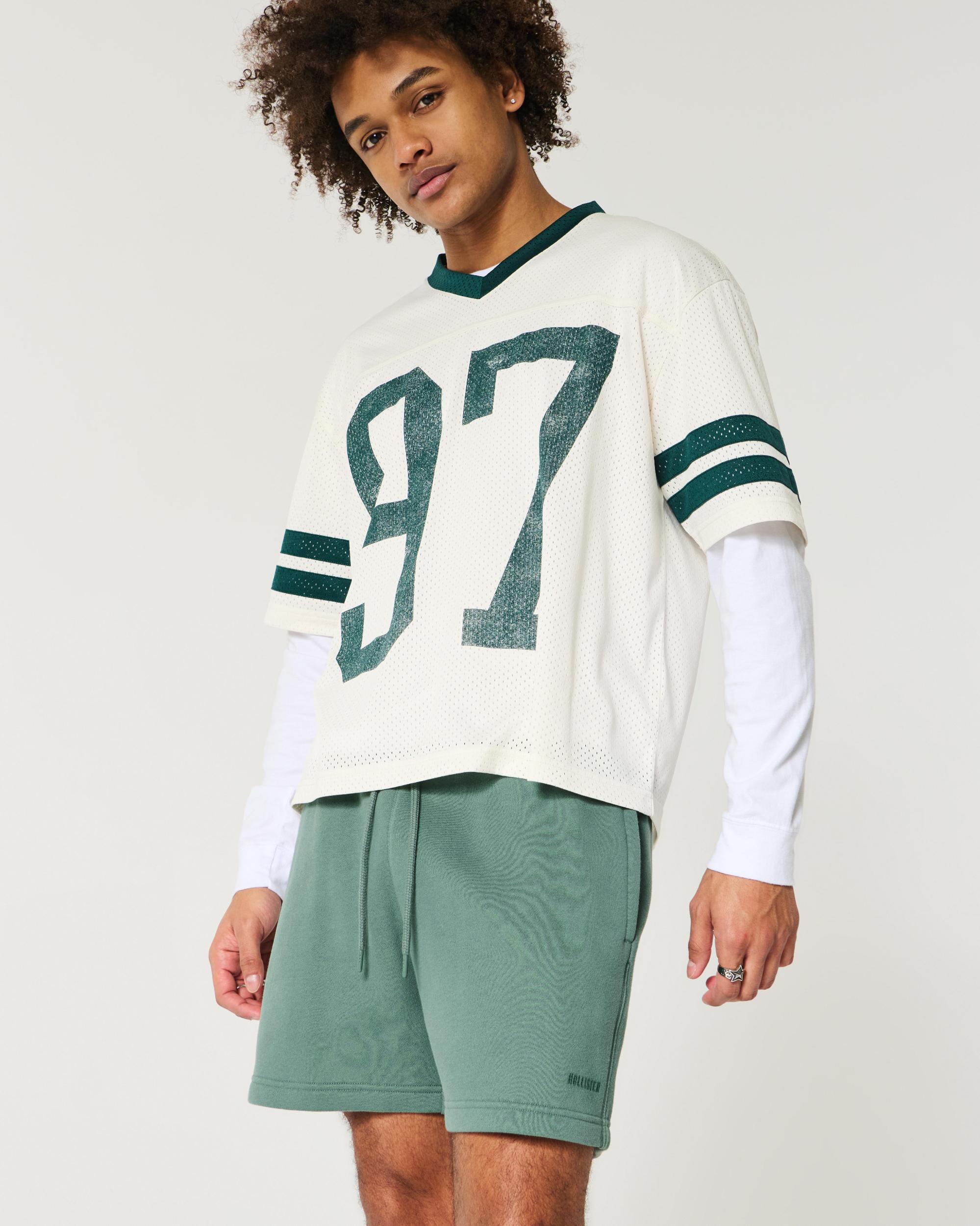 Mid-Thigh Loose Fleece Shorts Product Image