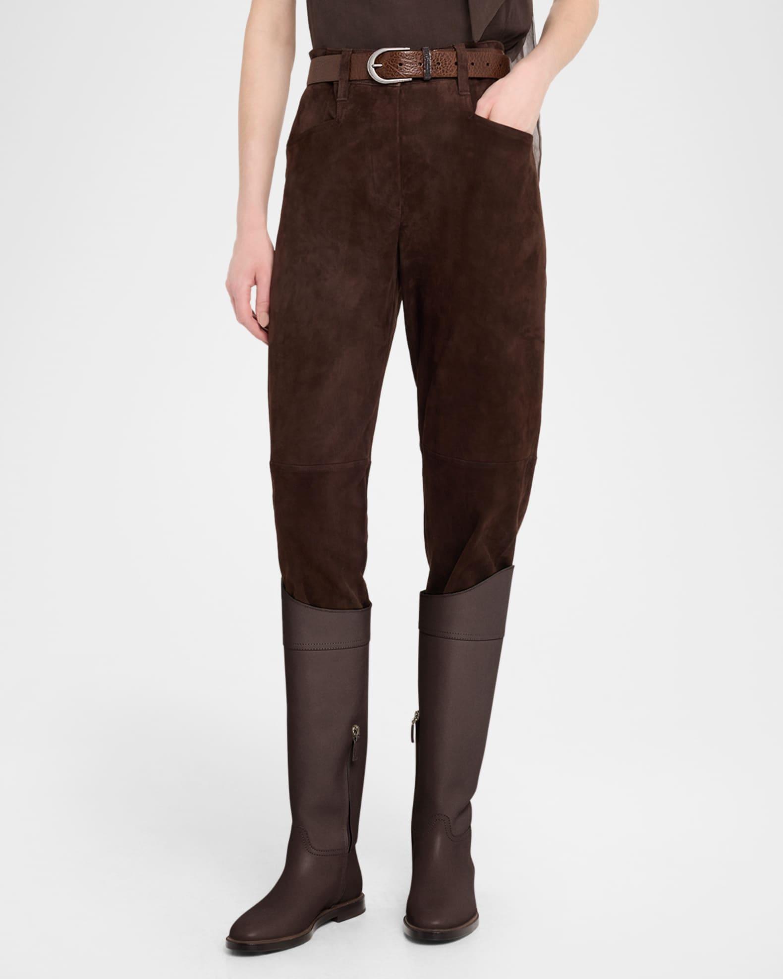Suede Equestrian Pants Product Image