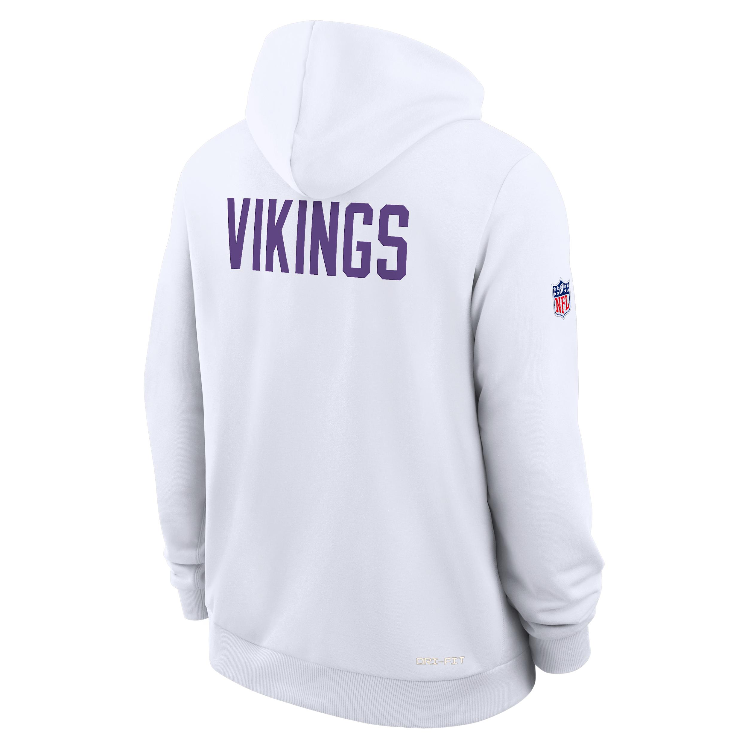 Minnesota Vikings Alt 2 Tight Coverage Sideline Nike Mens Dri-FIT NFL Pullover Hoodie | 03AZ10A9M-A7L Product Image