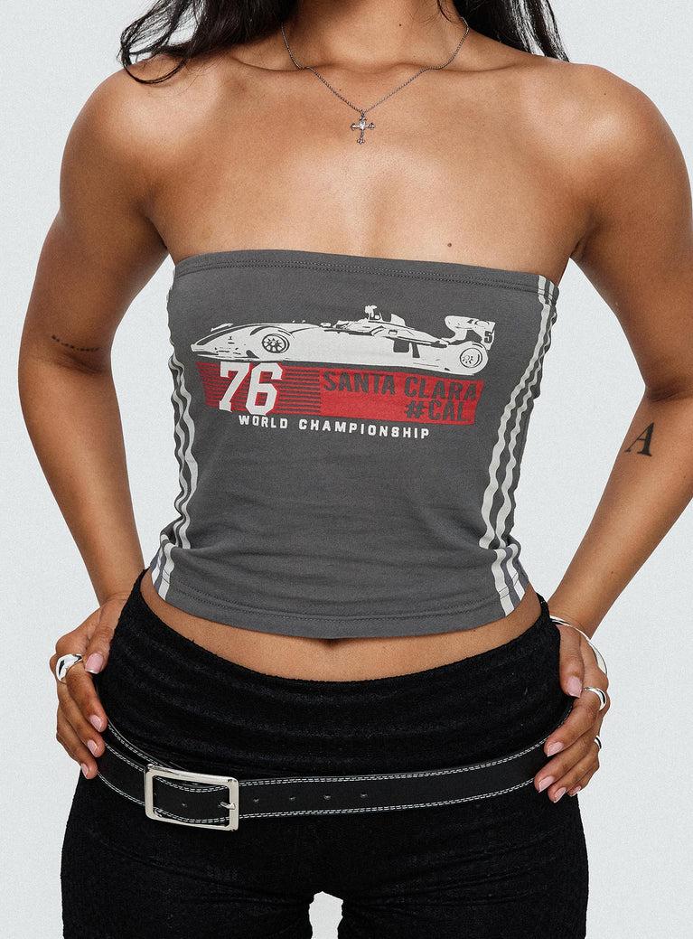 Santa Clara Strapless Top Black Product Image