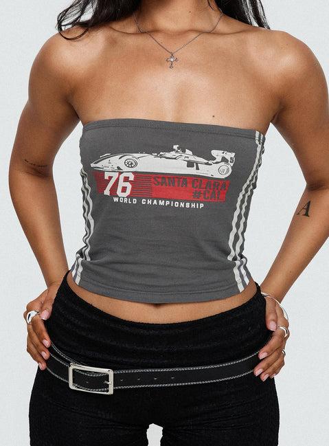 Santa Clara Strapless Top Black Product Image