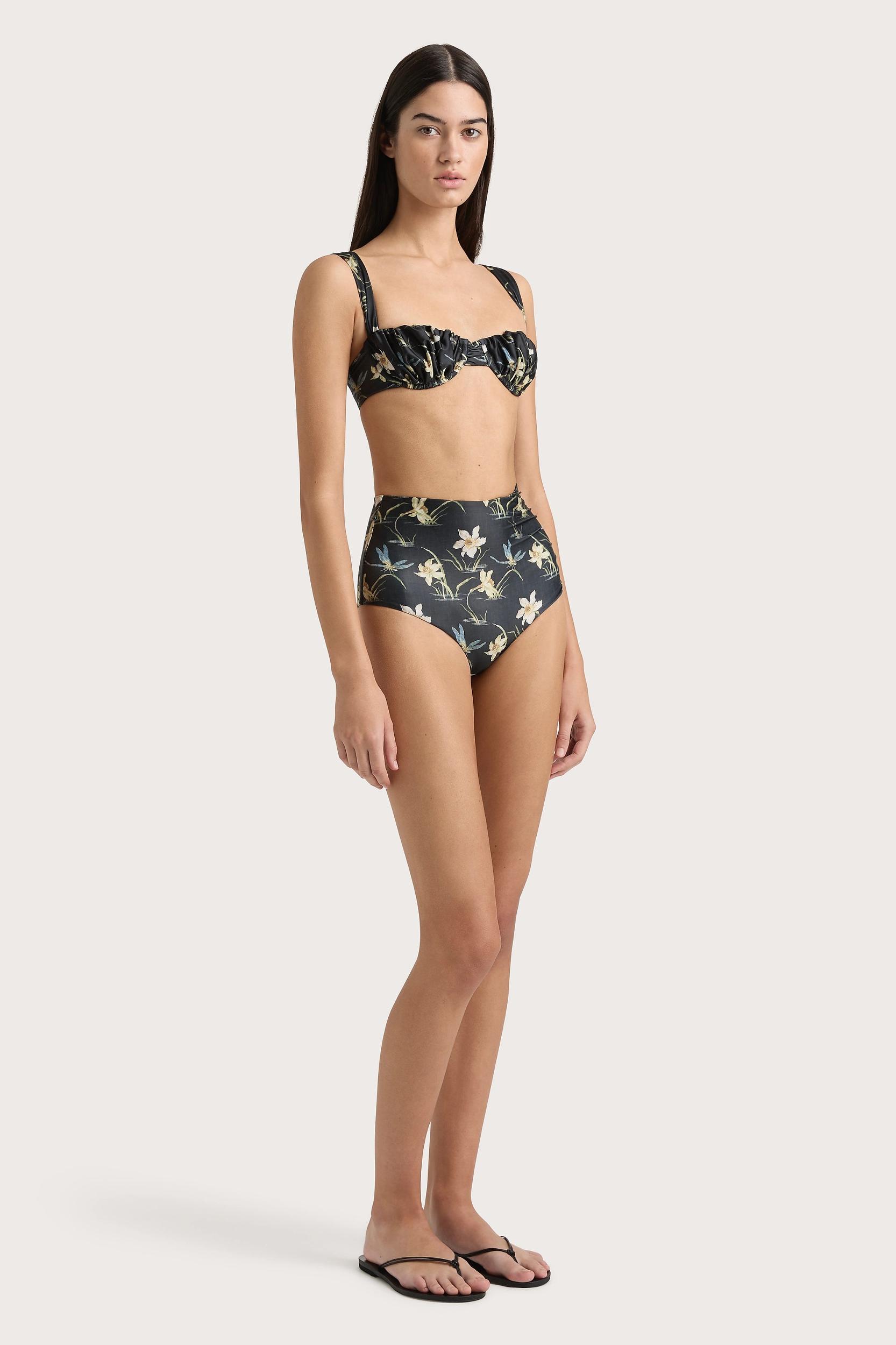 Emily Bikini Top Daffodil Print - Final Sale Product Image