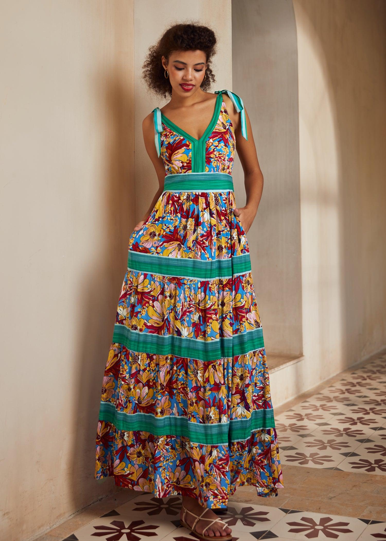 The Sunset Stroll Maxi Dress Product Image